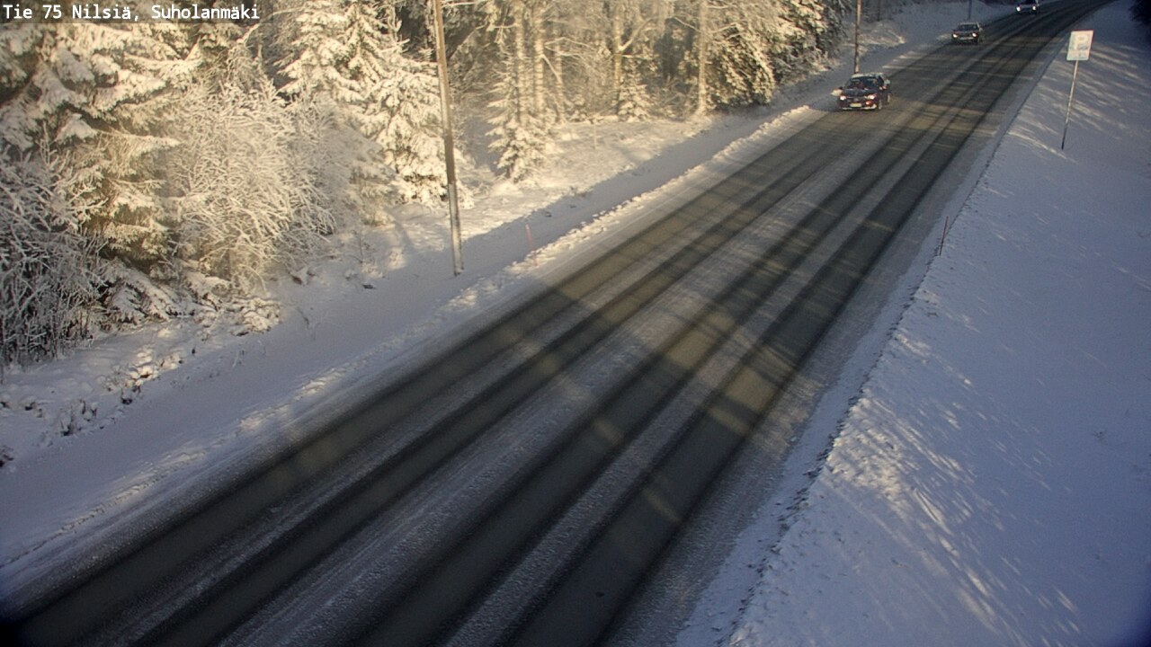 Weather Camera Image Väg 75 Nilsiä, Suholanmäki, Kuopio, Pohjois-Savo