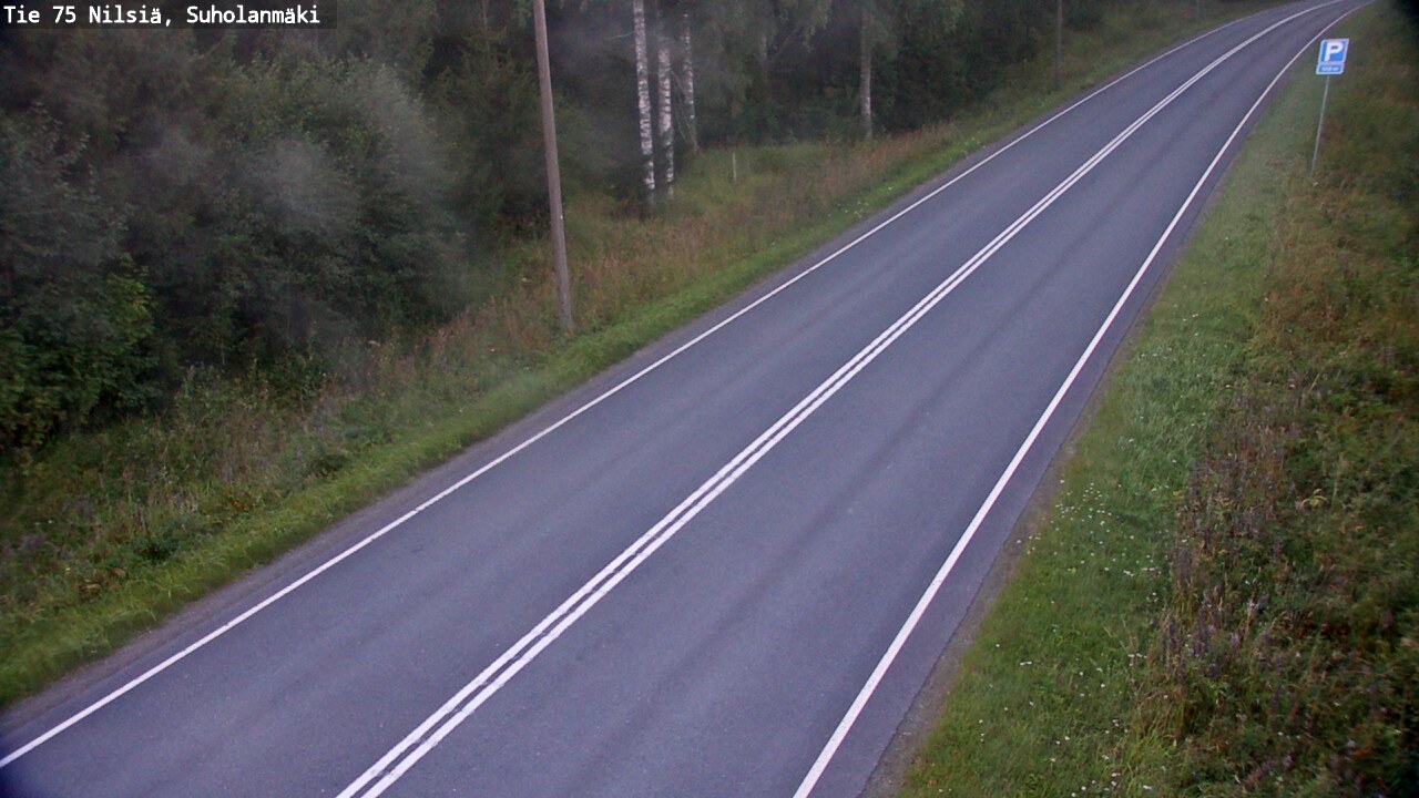 Weather Camera Image Väg 75 Nilsiä, Suholanmäki, Kuopio, Pohjois-Savo