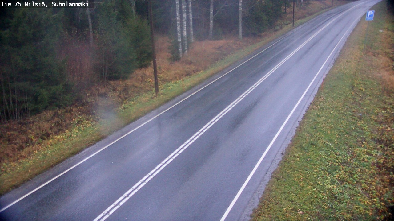 Weather Camera Image Väg 75 Nilsiä, Suholanmäki, Kuopio, Pohjois-Savo
