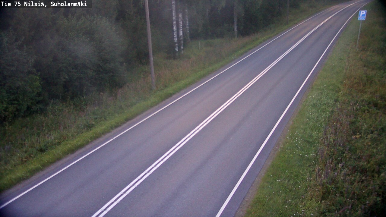Weather Camera Image Väg 75 Nilsiä, Suholanmäki, Kuopio, Pohjois-Savo