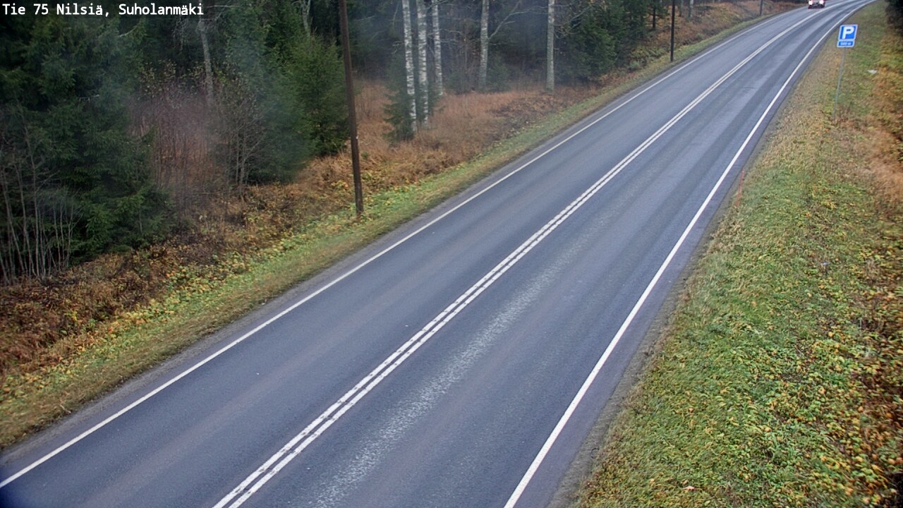 Weather Camera Image Väg 75 Nilsiä, Suholanmäki, Kuopio, Pohjois-Savo