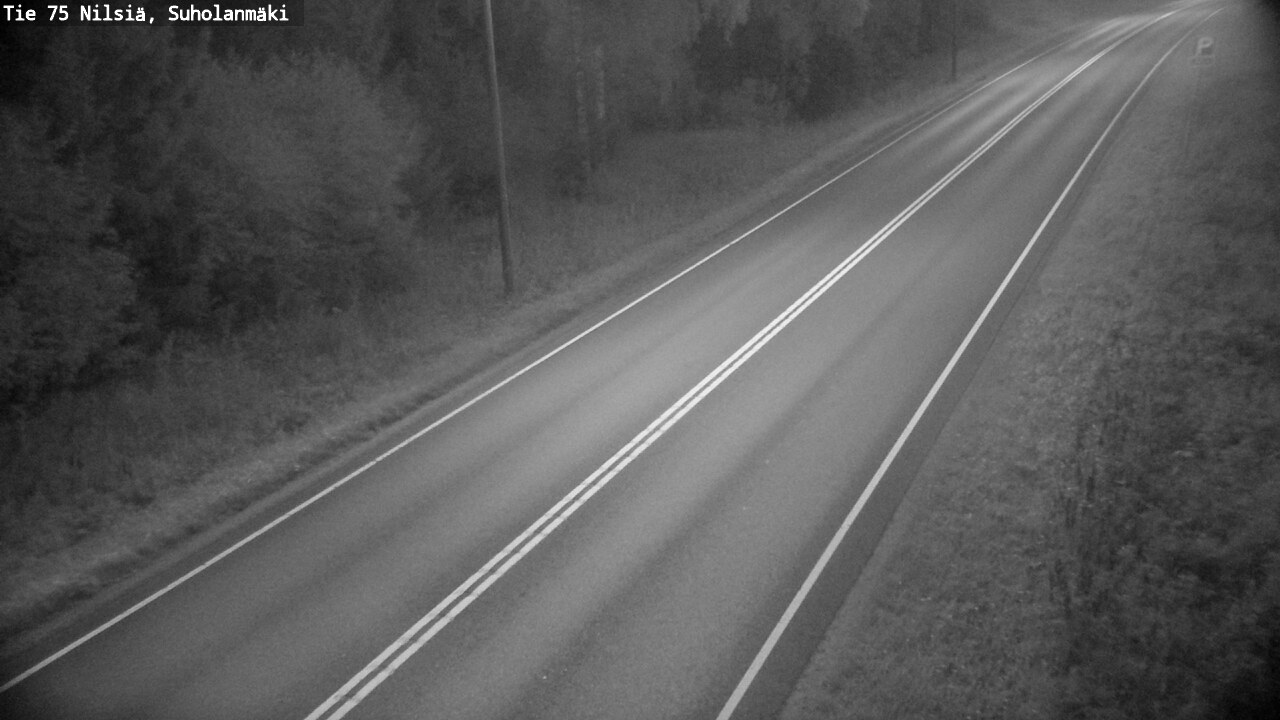 Weather Camera Image Väg 75 Nilsiä, Suholanmäki, Kuopio, Pohjois-Savo