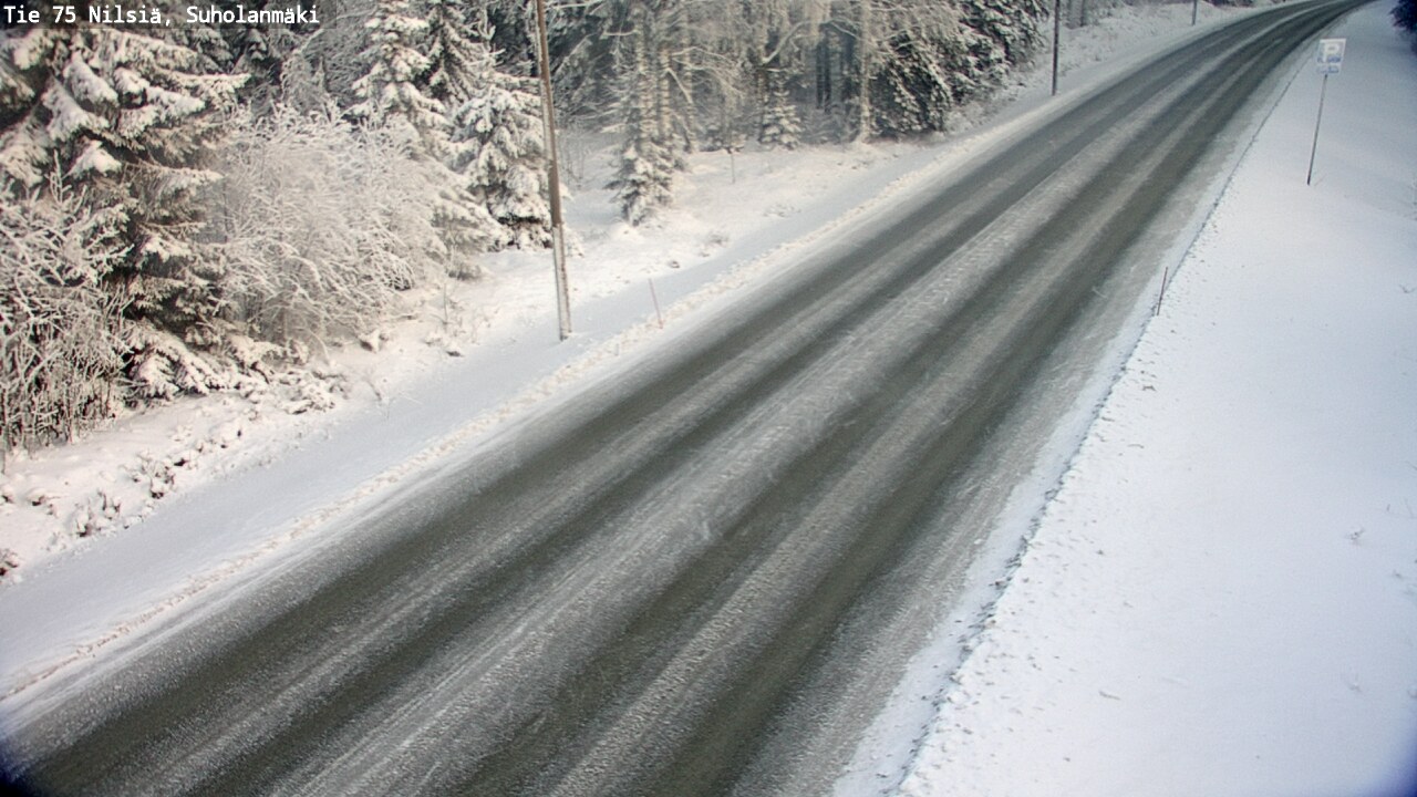 Weather Camera Image Väg 75 Nilsiä, Suholanmäki, Kuopio, Pohjois-Savo
