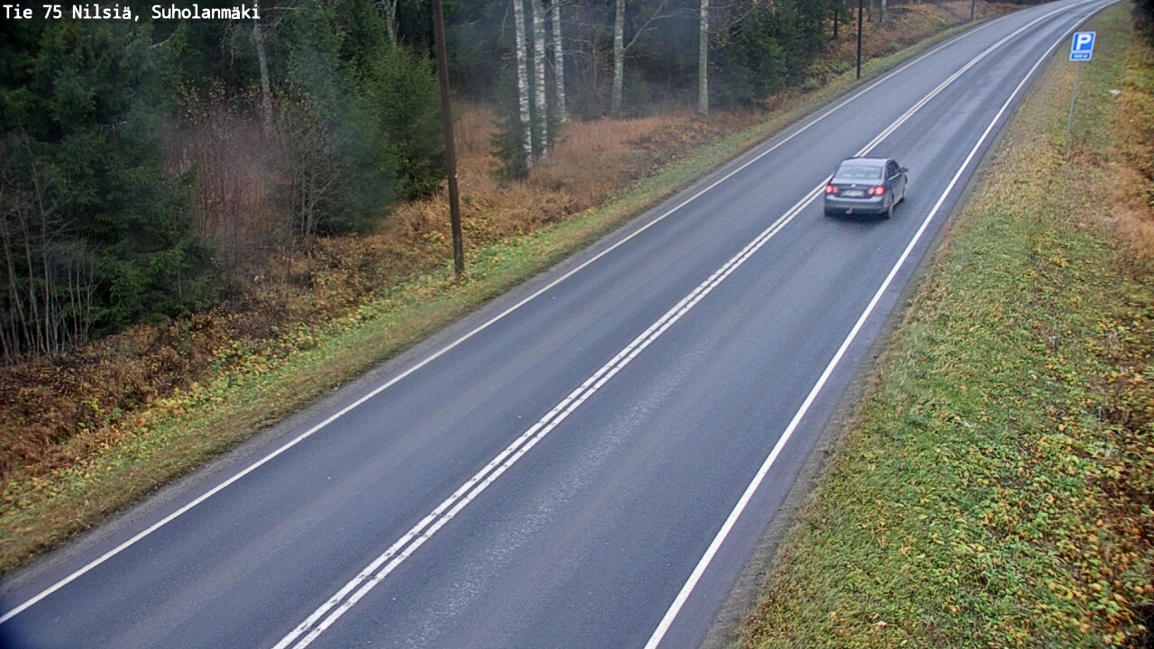 Weather Camera Image Väg 75 Nilsiä, Suholanmäki, Kuopio, Pohjois-Savo