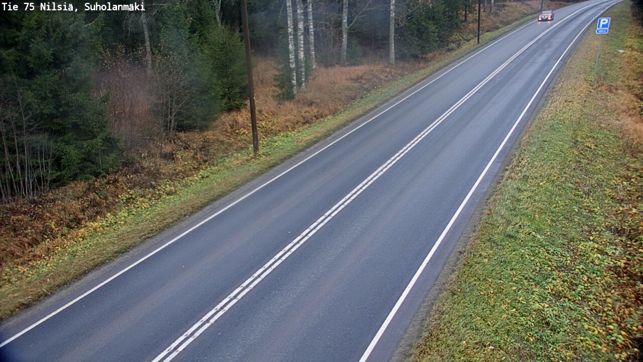 Weather Camera Image Väg 75 Nilsiä, Suholanmäki, Kuopio, Pohjois-Savo