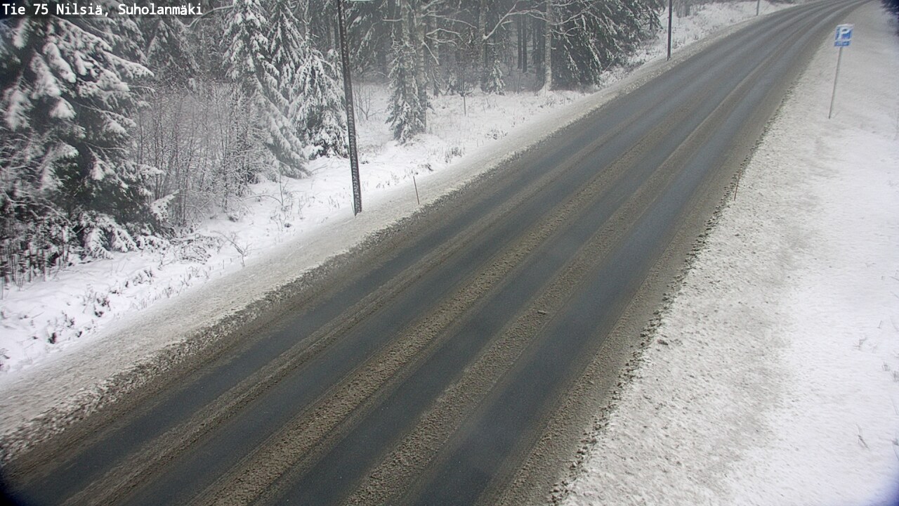Weather Camera Image Road 75 Nilsiä, Suholanmäki, Kuopio, Pohjois-Savo