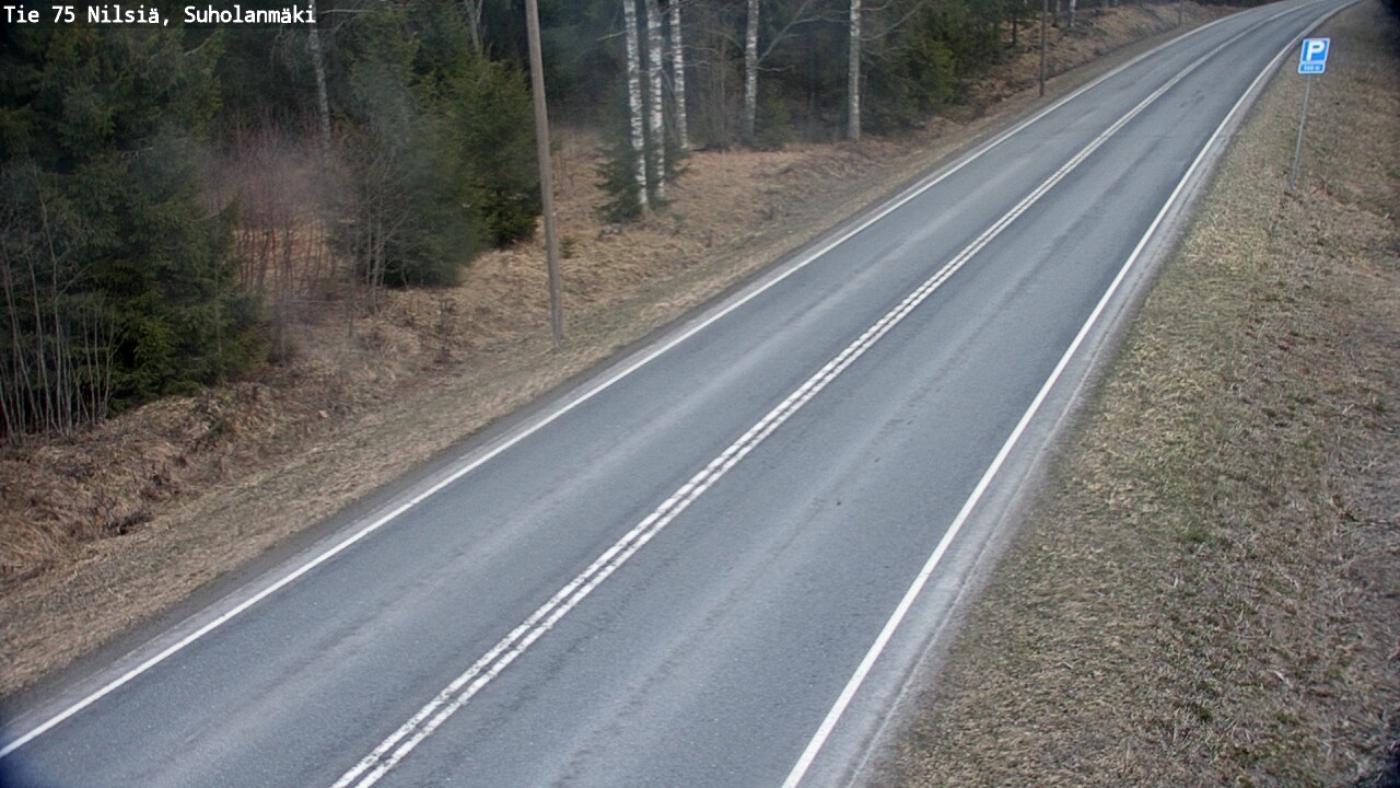 Weather Camera Image Väg 75 Nilsiä, Suholanmäki, Kuopio, Pohjois-Savo