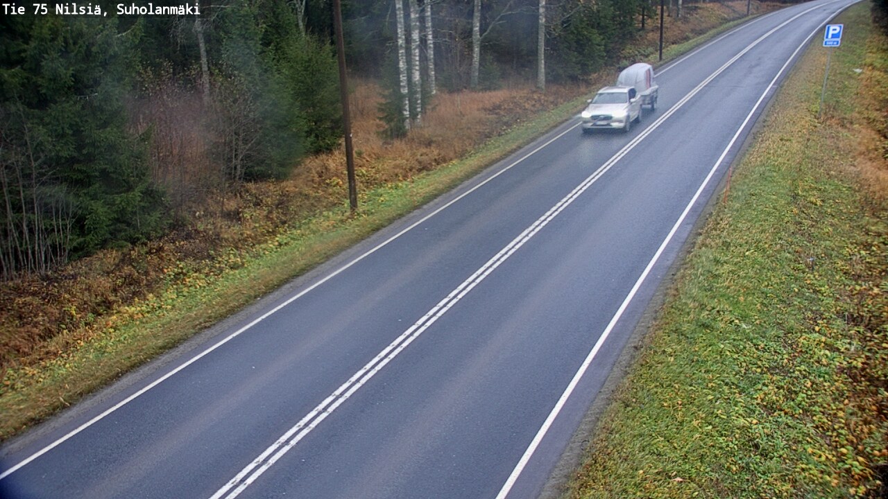 Weather Camera Image Väg 75 Nilsiä, Suholanmäki, Kuopio, Pohjois-Savo