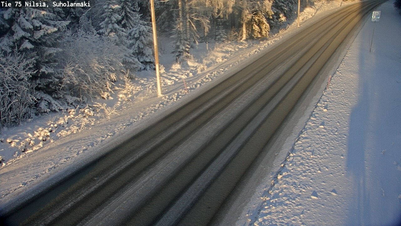 Weather Camera Image Väg 75 Nilsiä, Suholanmäki, Kuopio, Pohjois-Savo