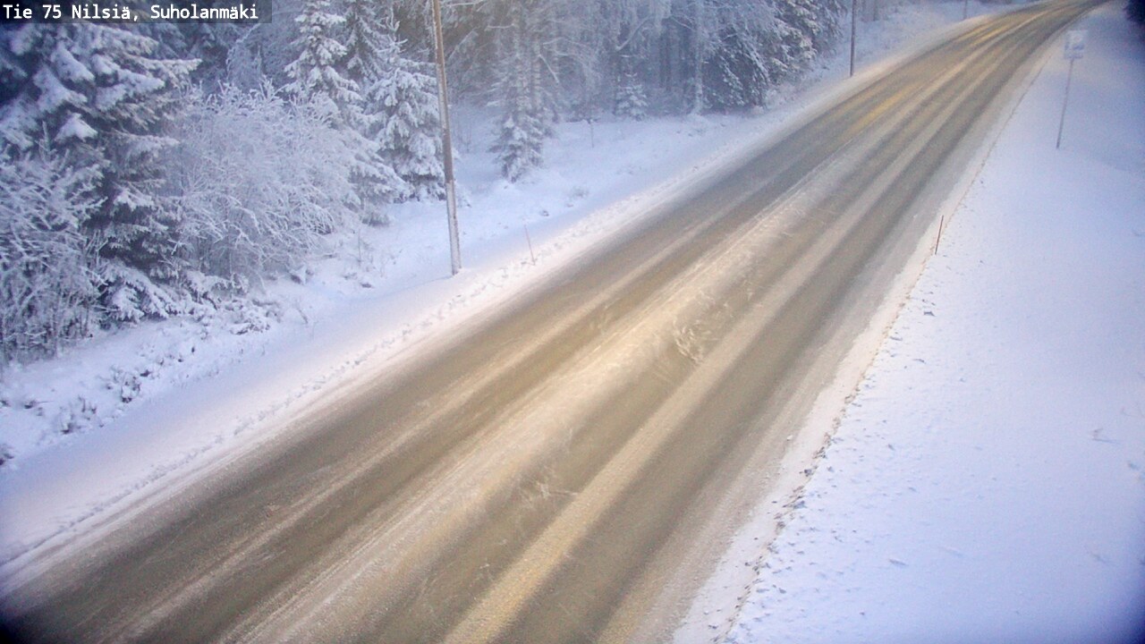 Weather Camera Image Väg 75 Nilsiä, Suholanmäki, Kuopio, Pohjois-Savo