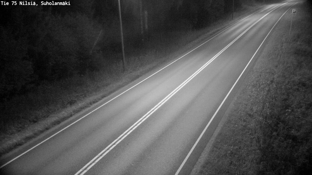 Weather Camera Image Väg 75 Nilsiä, Suholanmäki, Kuopio, Pohjois-Savo
