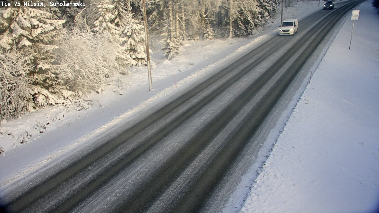 Weather Camera Image Väg 75 Nilsiä, Suholanmäki, Kuopio, Pohjois-Savo