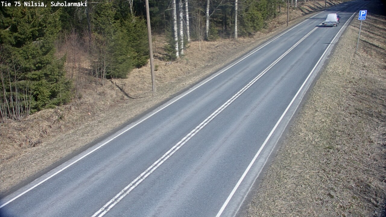 Weather Camera Image Väg 75 Nilsiä, Suholanmäki, Kuopio, Pohjois-Savo