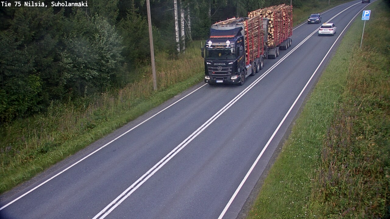 Weather Camera Image Väg 75 Nilsiä, Suholanmäki, Kuopio, Pohjois-Savo