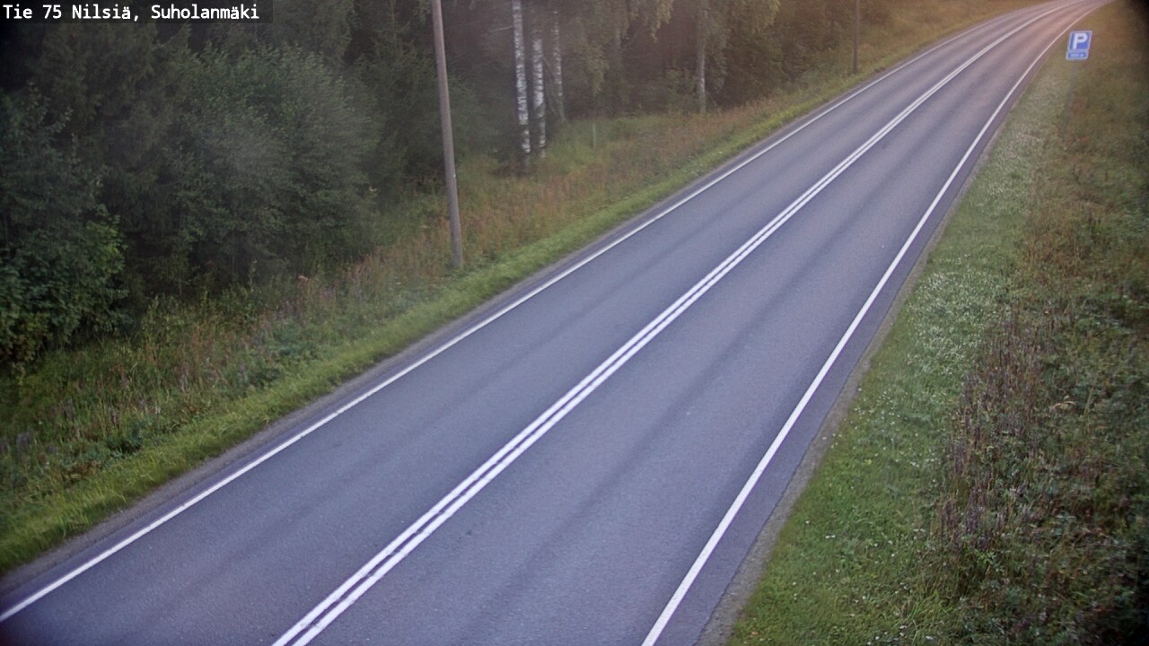 Weather Camera Image Väg 75 Nilsiä, Suholanmäki, Kuopio, Pohjois-Savo