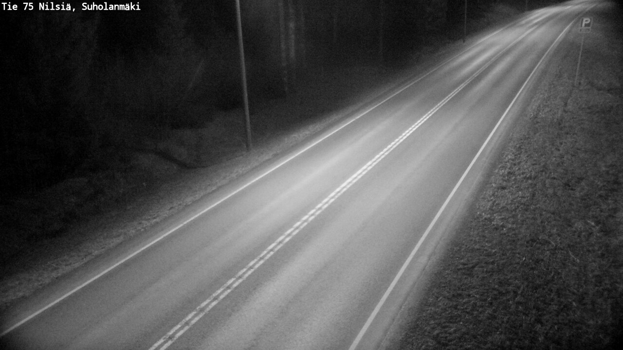 Weather Camera Image Väg 75 Nilsiä, Suholanmäki, Kuopio, Pohjois-Savo