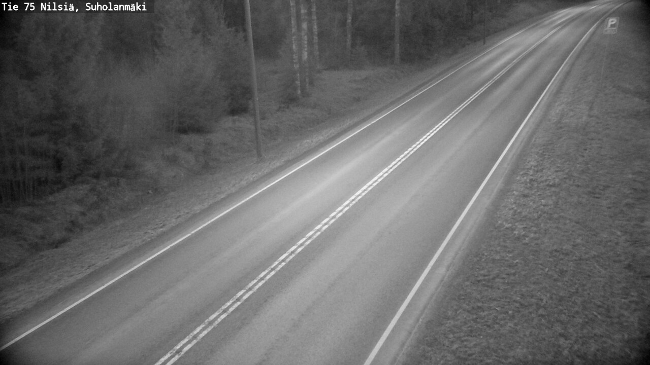 Weather Camera Image Väg 75 Nilsiä, Suholanmäki, Kuopio, Pohjois-Savo