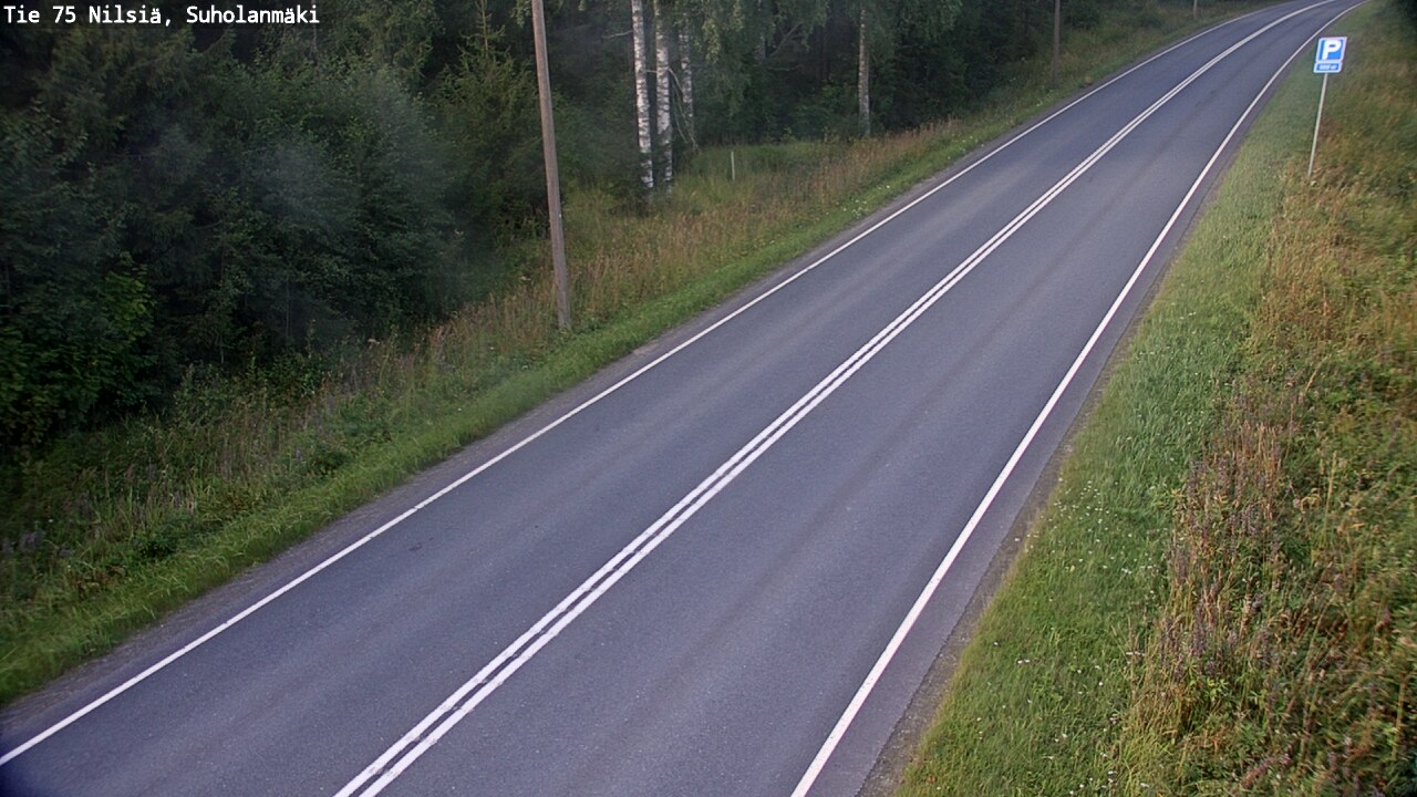 Weather Camera Image Väg 75 Nilsiä, Suholanmäki, Kuopio, Pohjois-Savo
