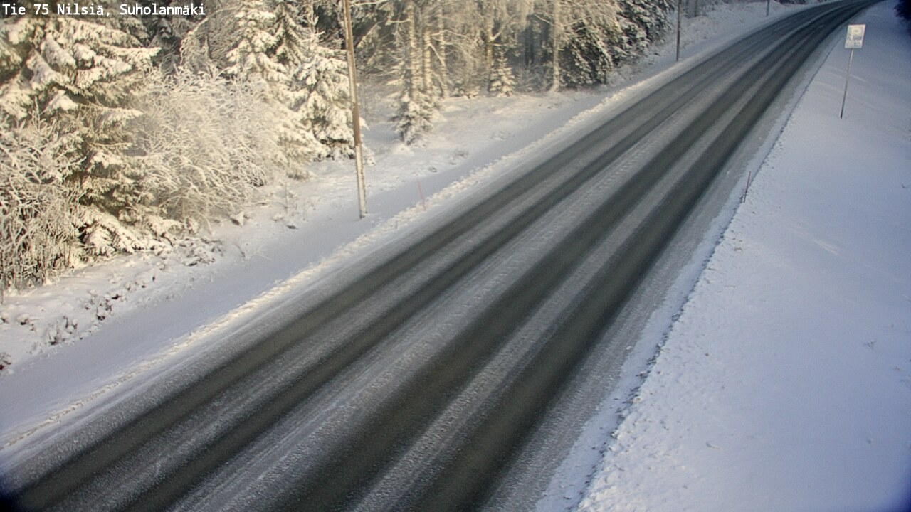 Weather Camera Image Väg 75 Nilsiä, Suholanmäki, Kuopio, Pohjois-Savo