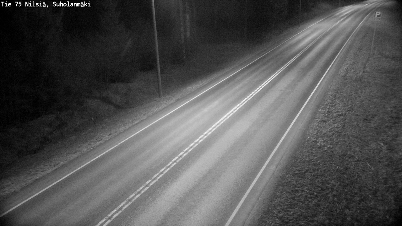 Weather Camera Image Väg 75 Nilsiä, Suholanmäki, Kuopio, Pohjois-Savo