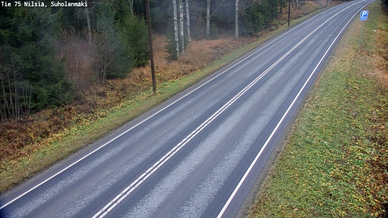 Weather Camera Image Väg 75 Nilsiä, Suholanmäki, Kuopio, Pohjois-Savo