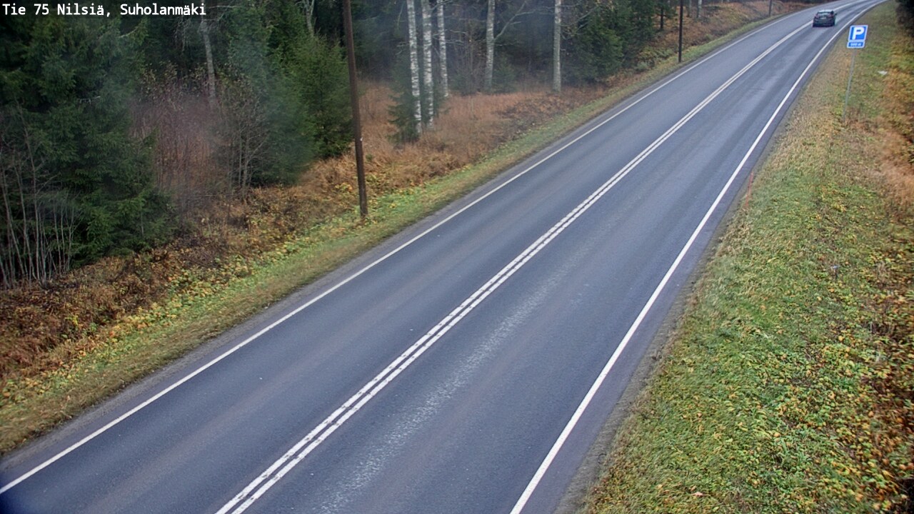 Weather Camera Image Väg 75 Nilsiä, Suholanmäki, Kuopio, Pohjois-Savo