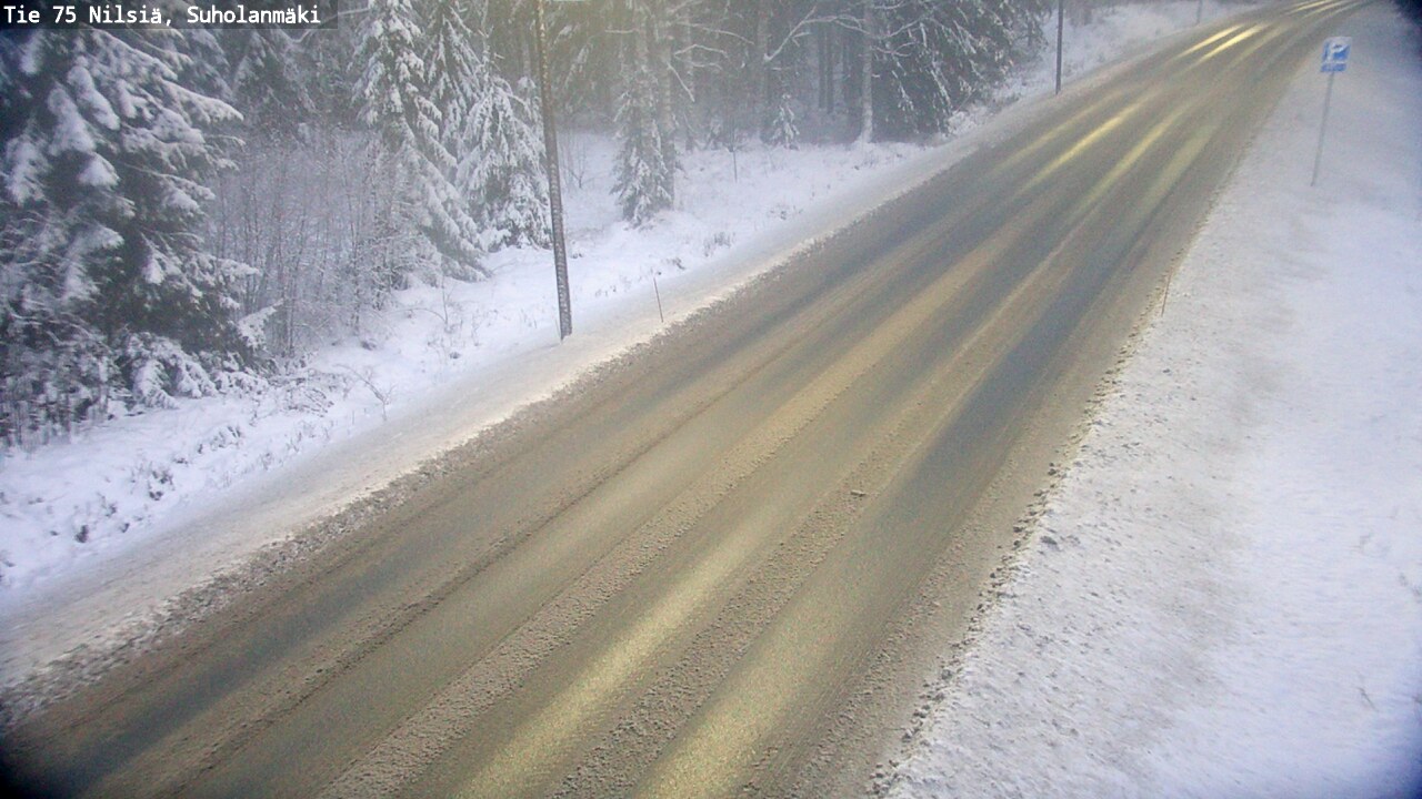 Weather Camera Image Road 75 Nilsiä, Suholanmäki, Kuopio, Pohjois-Savo