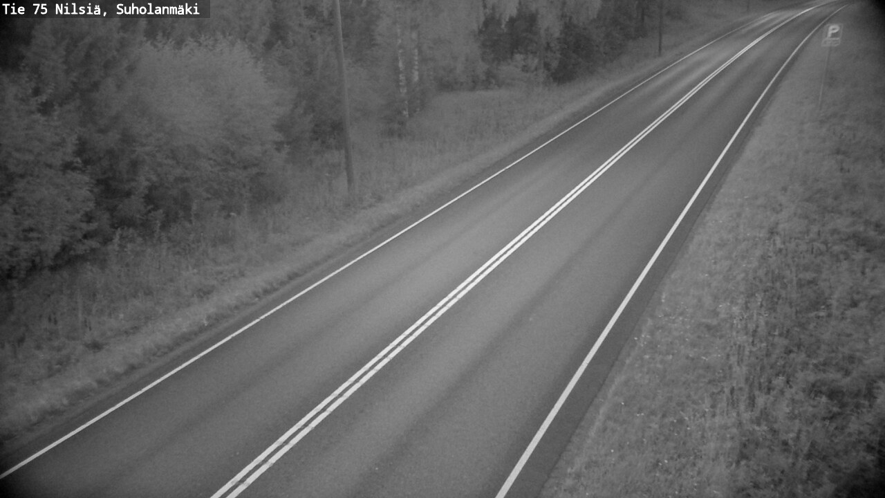 Weather Camera Image Väg 75 Nilsiä, Suholanmäki, Kuopio, Pohjois-Savo