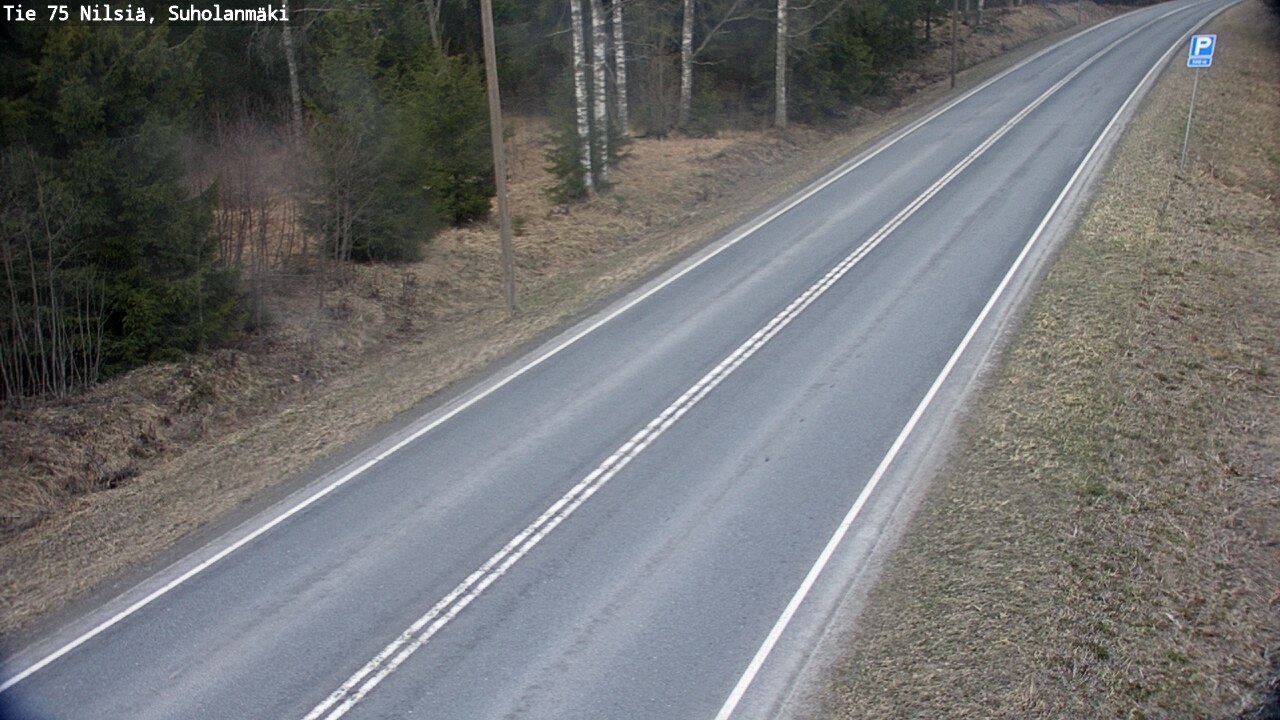 Weather Camera Image Väg 75 Nilsiä, Suholanmäki, Kuopio, Pohjois-Savo