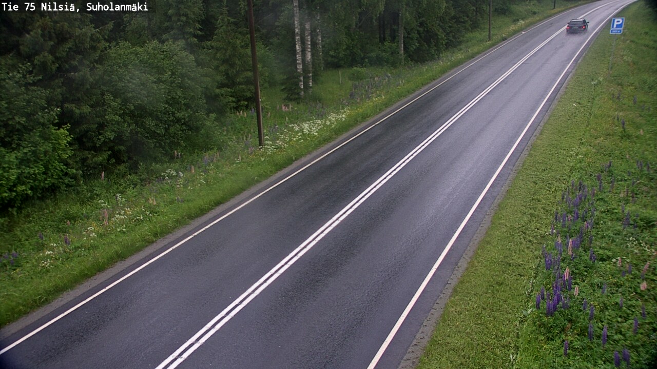 Weather Camera Image Road 75 Nilsiä, Suholanmäki, Kuopio, Pohjois-Savo