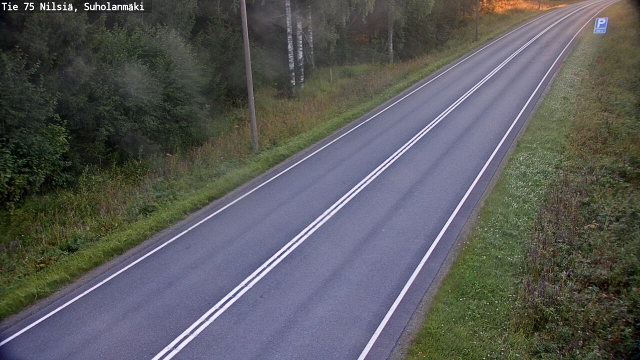 Weather Camera Image Väg 75 Nilsiä, Suholanmäki, Kuopio, Pohjois-Savo