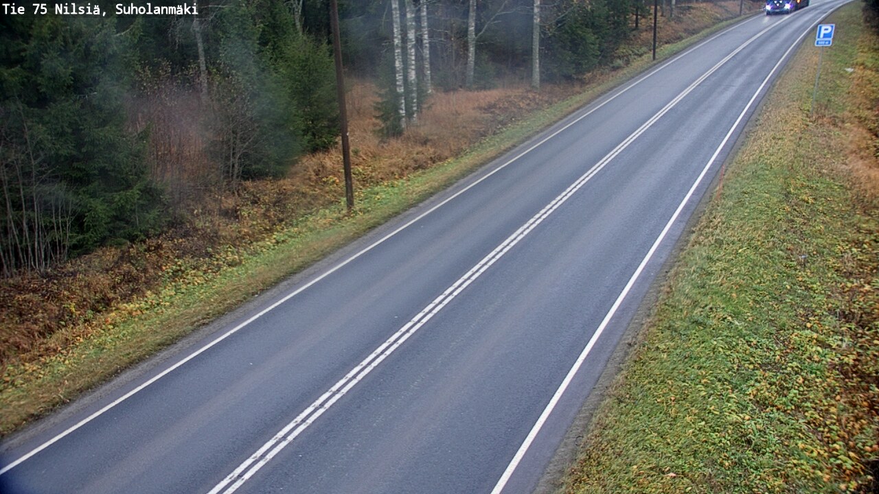 Weather Camera Image Väg 75 Nilsiä, Suholanmäki, Kuopio, Pohjois-Savo