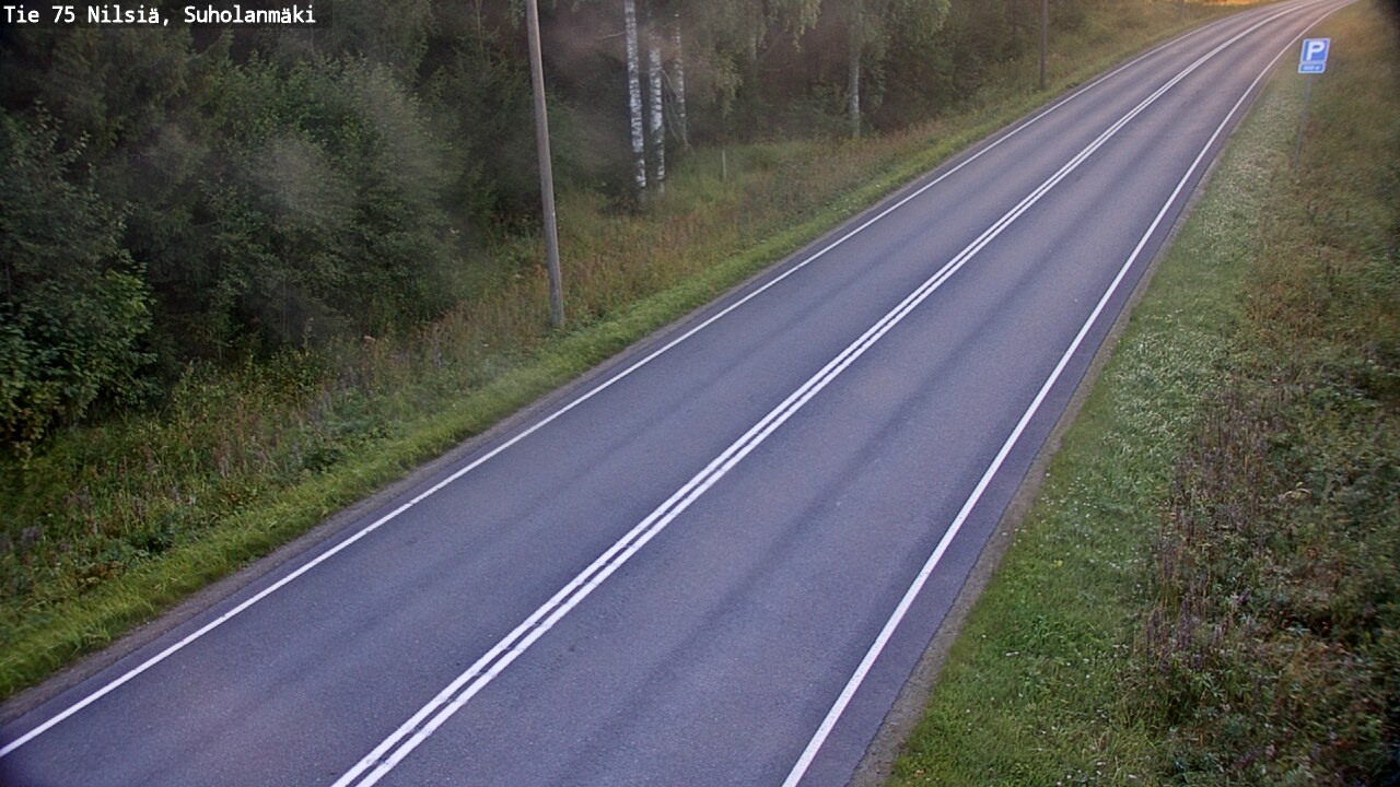 Weather Camera Image Väg 75 Nilsiä, Suholanmäki, Kuopio, Pohjois-Savo