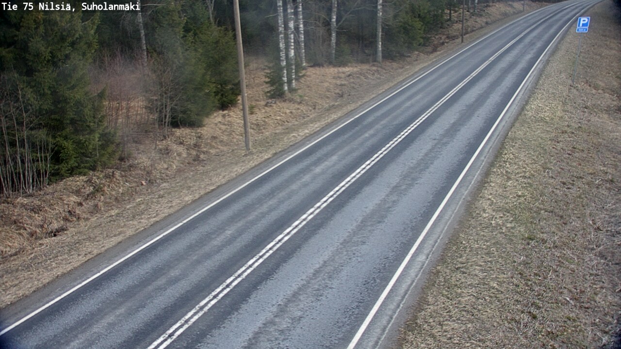 Weather Camera Image Väg 75 Nilsiä, Suholanmäki, Kuopio, Pohjois-Savo