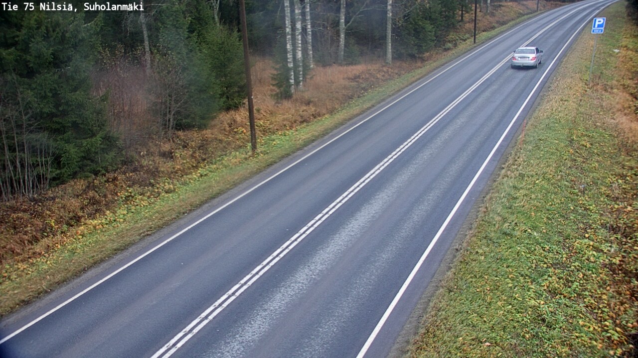 Weather Camera Image Väg 75 Nilsiä, Suholanmäki, Kuopio, Pohjois-Savo