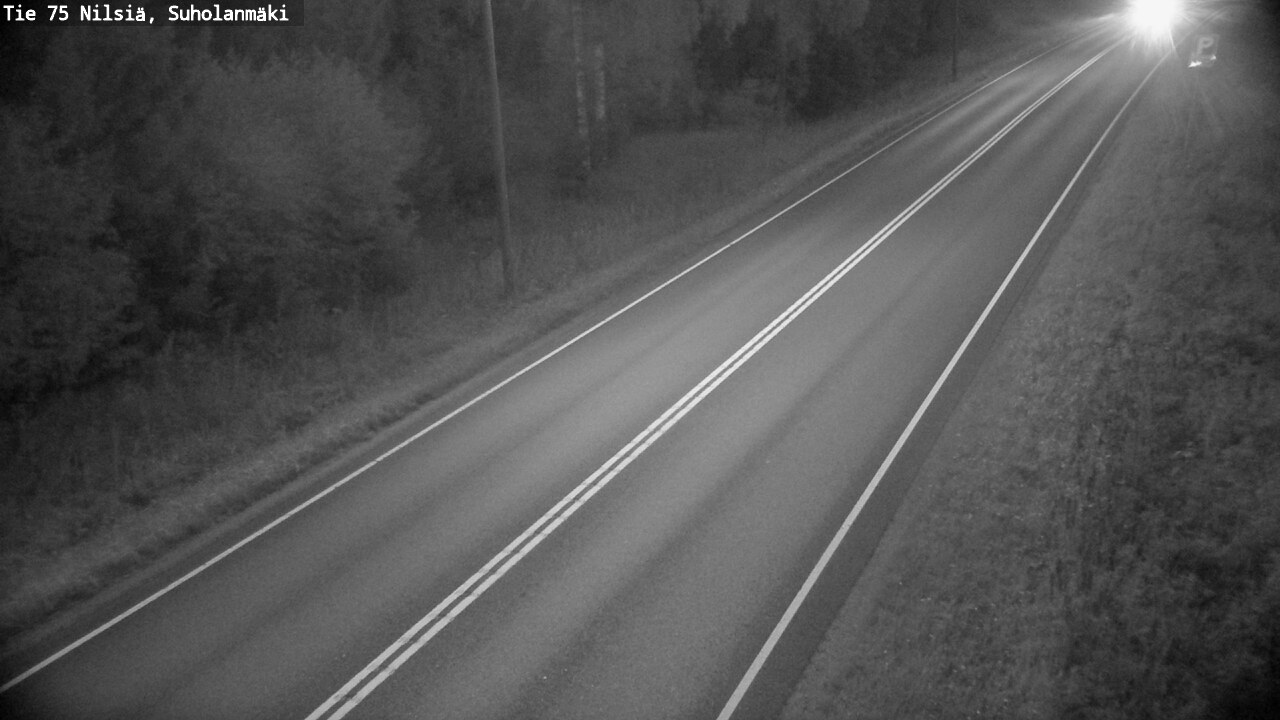 Weather Camera Image Väg 75 Nilsiä, Suholanmäki, Kuopio, Pohjois-Savo
