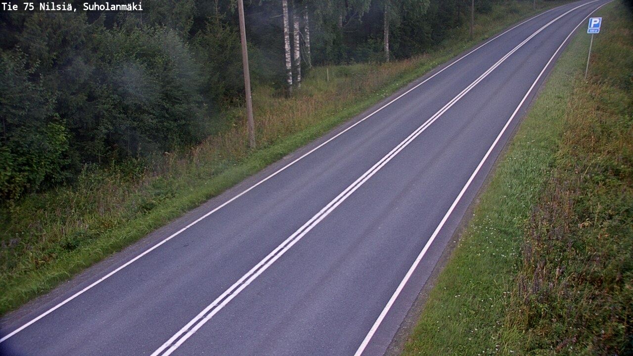 Weather Camera Image Väg 75 Nilsiä, Suholanmäki, Kuopio, Pohjois-Savo