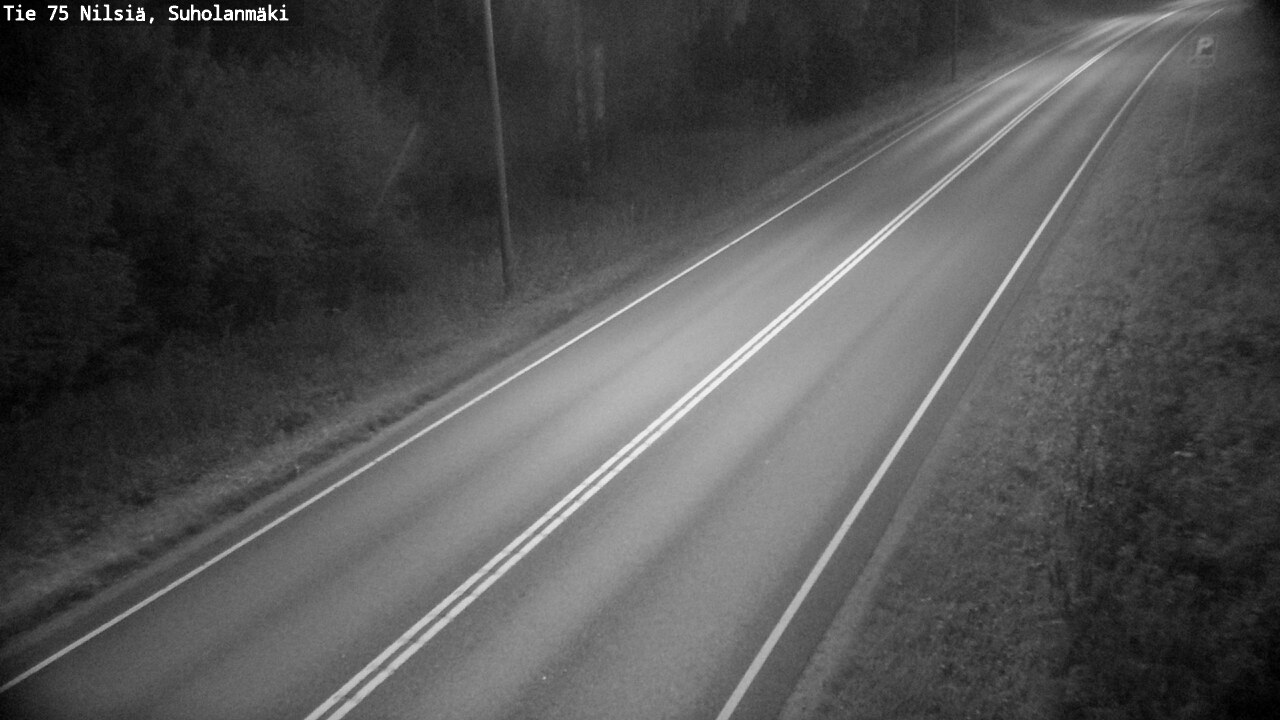 Weather Camera Image Väg 75 Nilsiä, Suholanmäki, Kuopio, Pohjois-Savo