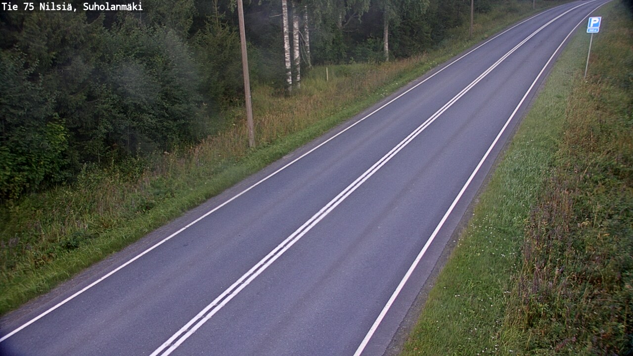 Weather Camera Image Väg 75 Nilsiä, Suholanmäki, Kuopio, Pohjois-Savo