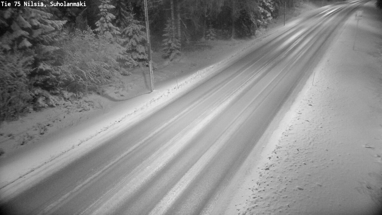 Weather Camera Image Väg 75 Nilsiä, Suholanmäki, Kuopio, Pohjois-Savo