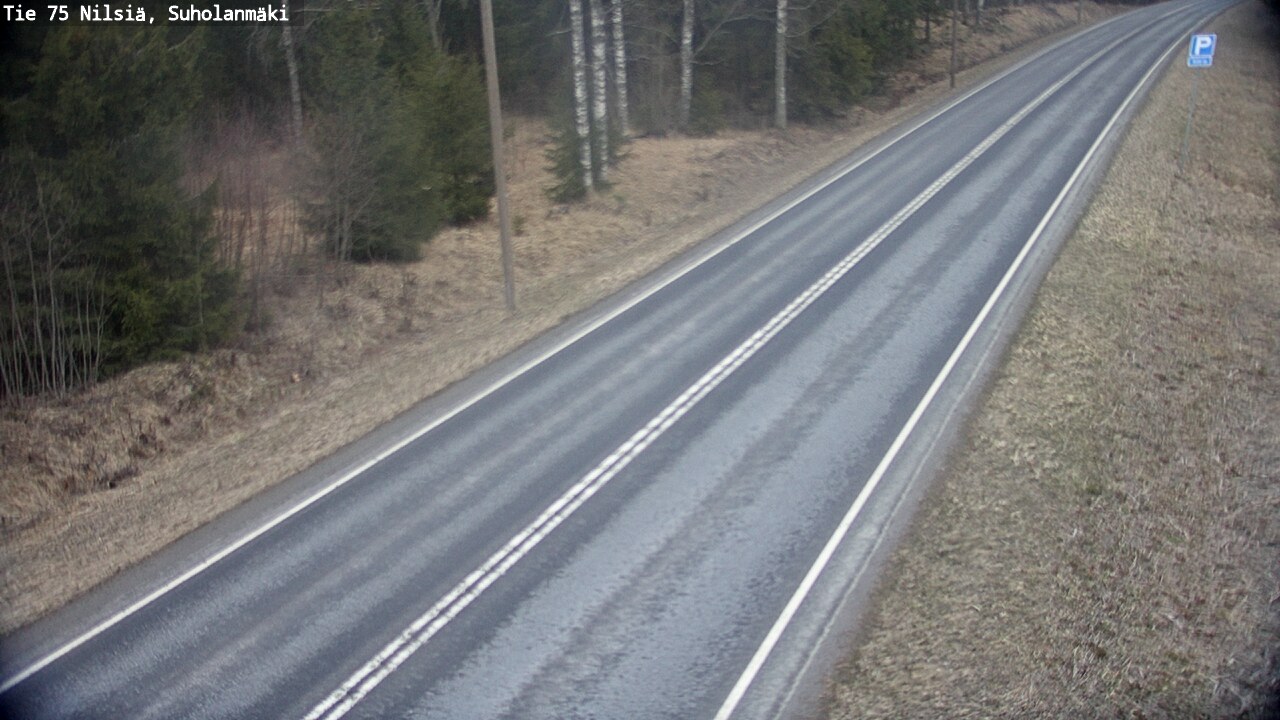 Weather Camera Image Väg 75 Nilsiä, Suholanmäki, Kuopio, Pohjois-Savo