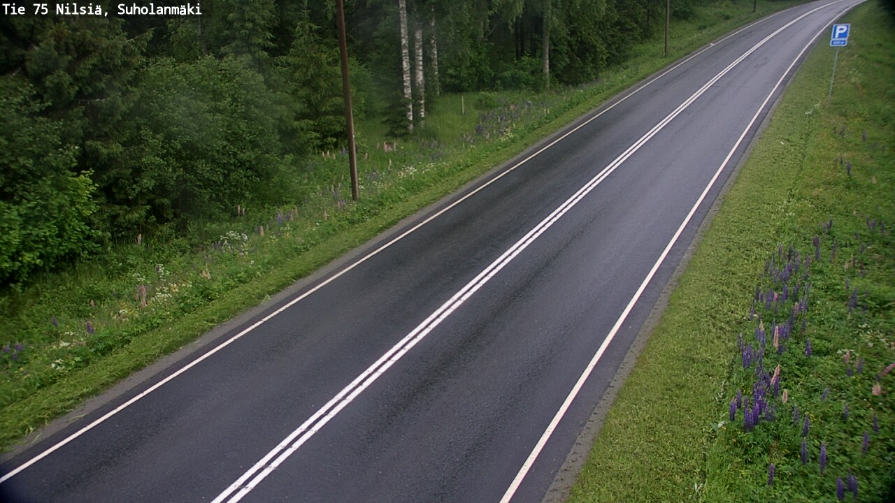Weather Camera Image Road 75 Nilsiä, Suholanmäki, Kuopio, Pohjois-Savo