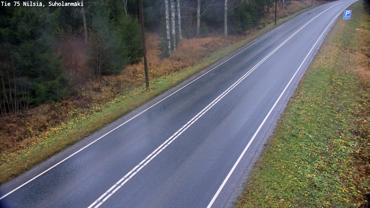 Weather Camera Image Väg 75 Nilsiä, Suholanmäki, Kuopio, Pohjois-Savo