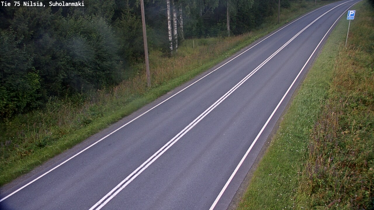 Weather Camera Image Väg 75 Nilsiä, Suholanmäki, Kuopio, Pohjois-Savo