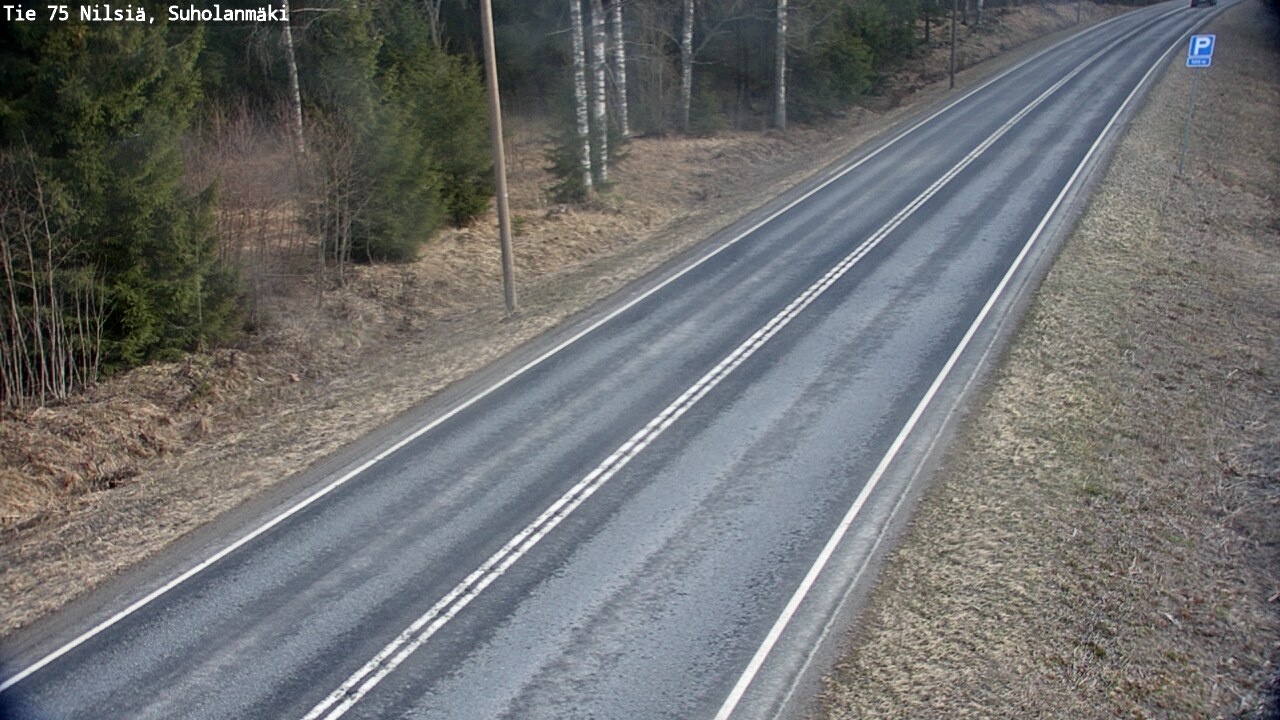 Weather Camera Image Väg 75 Nilsiä, Suholanmäki, Kuopio, Pohjois-Savo