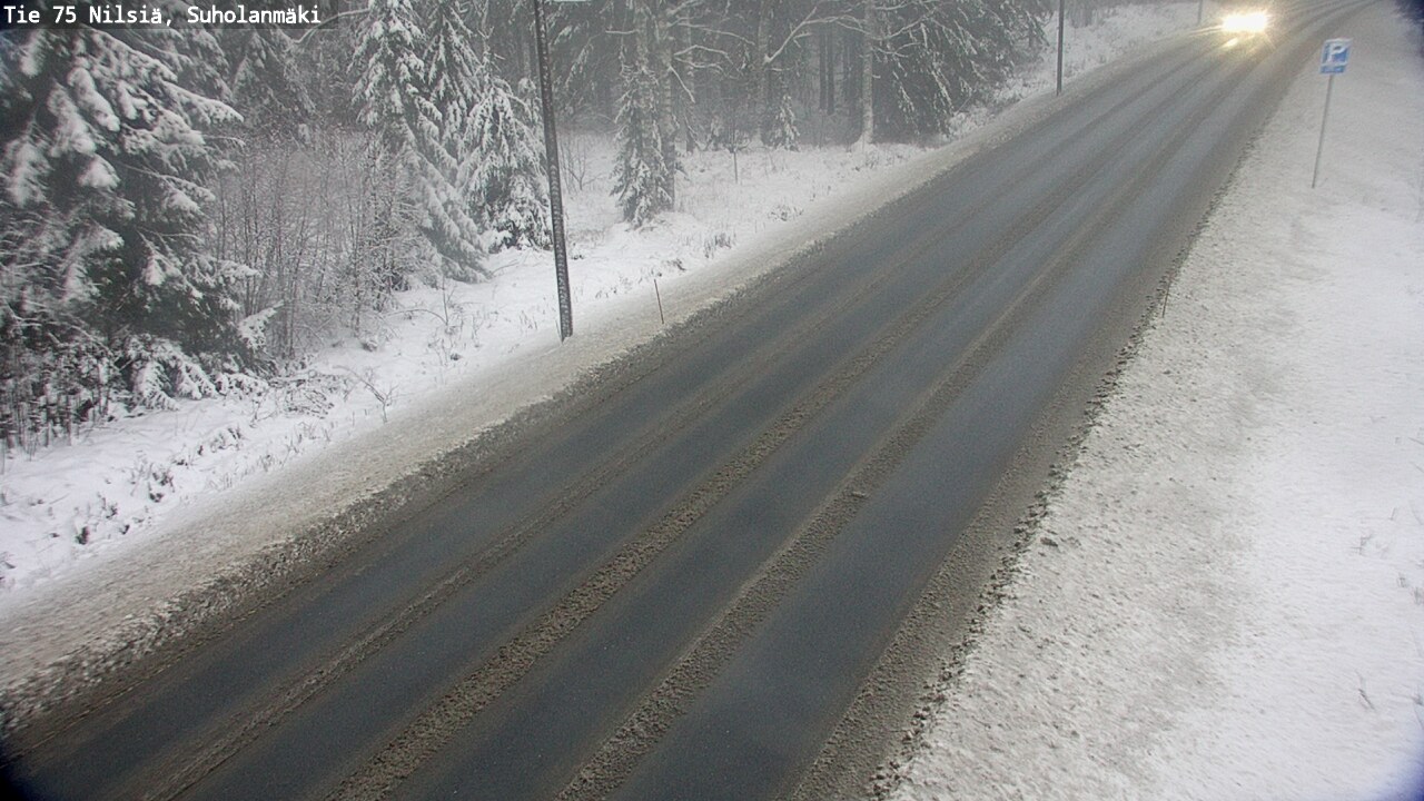 Weather Camera Image Road 75 Nilsiä, Suholanmäki, Kuopio, Pohjois-Savo