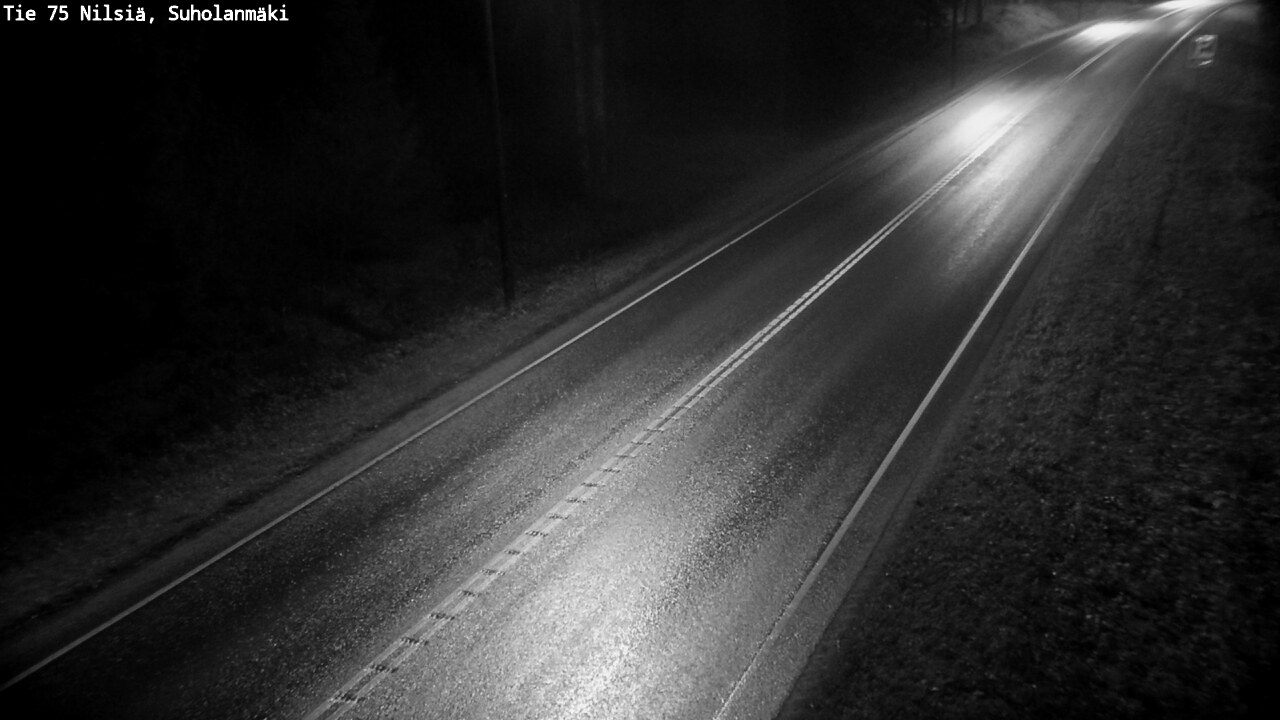 Weather Camera Image Väg 75 Nilsiä, Suholanmäki, Kuopio, Pohjois-Savo