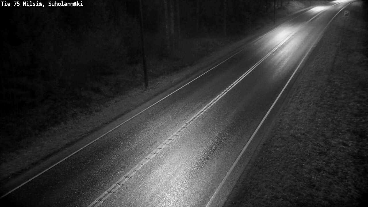 Weather Camera Image Väg 75 Nilsiä, Suholanmäki, Kuopio, Pohjois-Savo