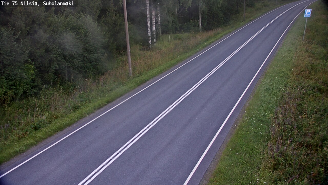 Weather Camera Image Väg 75 Nilsiä, Suholanmäki, Kuopio, Pohjois-Savo
