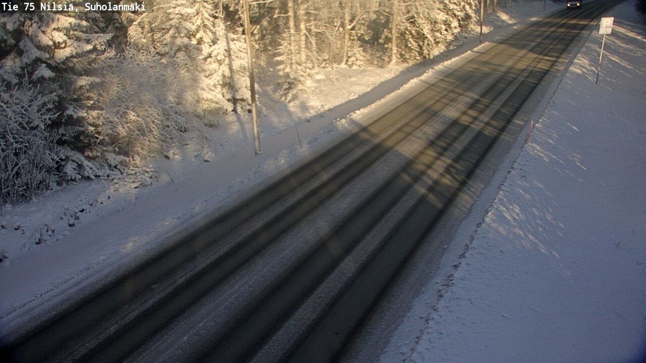 Weather Camera Image Väg 75 Nilsiä, Suholanmäki, Kuopio, Pohjois-Savo